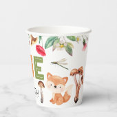 Wild One Woodland 1st Birthday Paper cup Papieren Bekers (Achterkant)