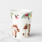 Wild One Woodland 1st Birthday Paper cup Papieren Bekers (Rechts)