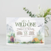 Wild One Woodland Adventure elke dag van de Age Bi Kaart (Staand voorkant)