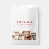 Wild One Woodland Animals Baby shower Bedankzakje (Voorkant)