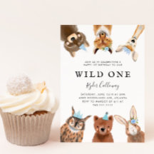 Wild One Woodland Animals First Birthday Party