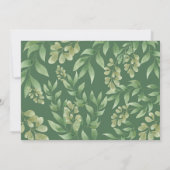 Wild One Woodland Animals Greenery Birthday Foto Kaart (Achterkant)