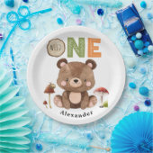 Wild One Woodland Beer 1e verjaardag Papieren Bordje (Feest)
