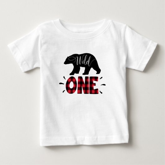 Wild One Woodland Beer Pset 1st Birthday T-Shirt (Voorkant)