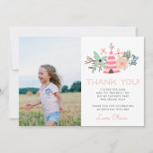 Wild One | Woodland Camping Theme Photo Flat Bedankkaart (Voorkant)