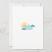 Wild One Woodland Cute Animal Safari Baby shower Kaart (Achterkant)