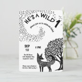 Wild One Woodland Fox Kaart (Staand voorkant)