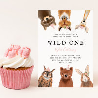 Wild One Woodland Pink First Birthday Party