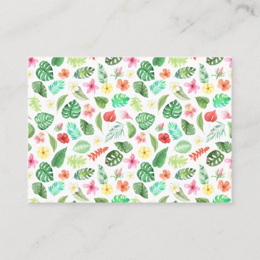 Wild One Woodland Safari Verjaardag Informatiekaartje (Achterkant)