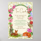 Wild One Woodland Time Capsule Floral Poster (Voorkant)