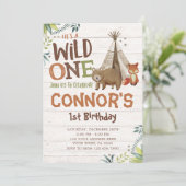 Wild One, Woodland, Tribal Kaart (Staand voorkant)