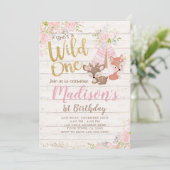 Wild One, Woodland, Tribal Kaart (Staand voorkant)