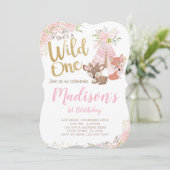 Wild One, Woodland, Tribal Kaart (Staand voorkant)