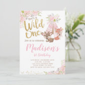 Wild One, Woodland, Tribal Kaart (Staand voorkant)