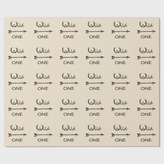 Wild One Wrapping Paper Cadeaupapier (Vlak)