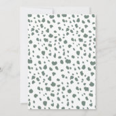 Wild One Zoo Animals Neutrale Gender Baby shower Kaart (Achterkant)