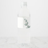 Wild One Zoo Baby shower Waterfles Etiket (Achterkant)