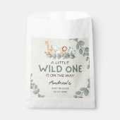 Wild One Zoo Theme Baby shower Bedankzakje (Voorkant)