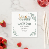 Wild One Zoo Theme Baby shower Servet (Insitu)