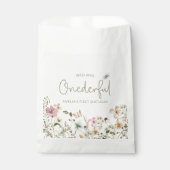 Wild & Onederful Wildflower 1e Verjaardagsfeest Bedankzakje (Voorkant)