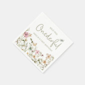 Wild & Onederful Wildflower 1e Verjaardagsfeest Servet (Hoek)