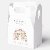 Wild & Onederful Wildflower Regenboog 1e Verjaarda Bedankdoosjes (Geopend)