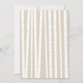 Wild Onederful Woodland Animal First Birthday Kaart (Achterkant)