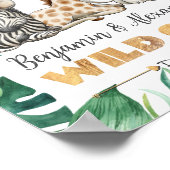 Wild Ones Birthday Party Welkomstdeurteken Poster (Hoek)