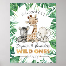 Wild Ones Birthday Party Welkomstdeurteken