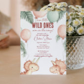 Wild Ones en Tweeling Baby shower Kaart