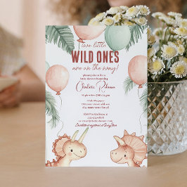 Wild Ones en Tweeling Baby shower Kaart