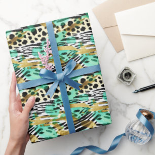 Wild Ones Safari Dieren Bont Prints Patronen Cadeaupapier