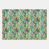 Wild Ones Safari Dieren Bont Prints Patronen Inpakpapier Vel (Voorkant 2)