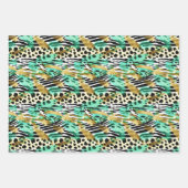 Wild Ones Safari Dieren Bont Prints Patronen Inpakpapier Vel (Voorkant)