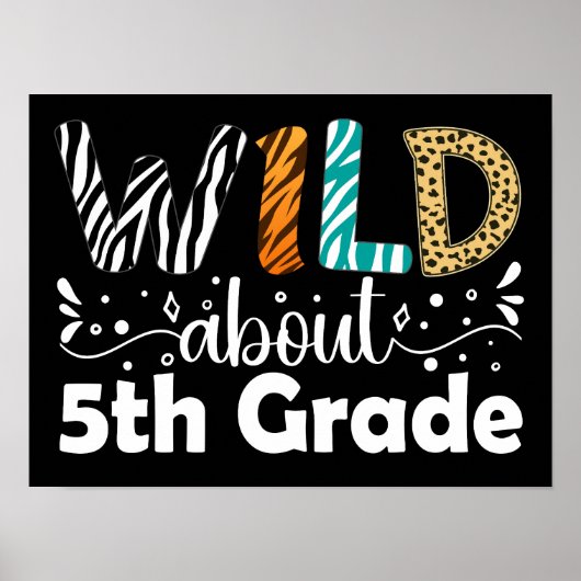 Wild Ongeveer 5e klas terug naar school Grappig Poster (Voorkant)