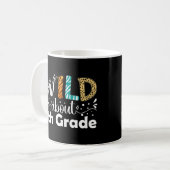 Wild Ongeveer 7e klas Grappig Terug naar school Koffiemok (Voorkant links)
