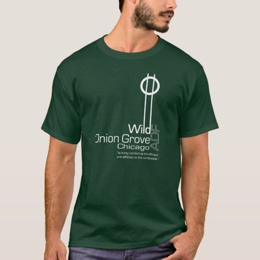 Wild Onion Grove ADF T-shirt - Donker (Voorkant)
