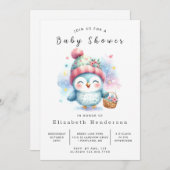 Wild Online Owl Baby shower Kaart (Voorkant / Achterkant)