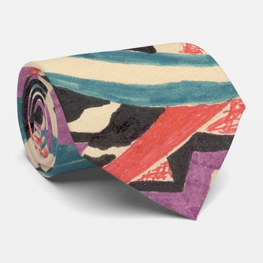 Wild, oorspronkelijk abstract stropdas (Opgerold)