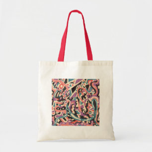 Wild, oorspronkelijk abstract tote bag