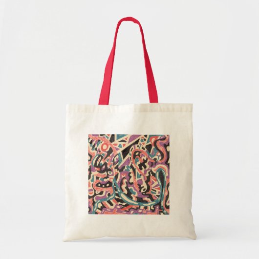 Wild, oorspronkelijk abstract tote bag (Voorkant)