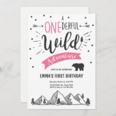 Wild op avontuur Eerste verjaardag Uitnodiging Mei