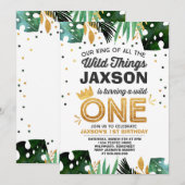 Wild Op een dag uitnodiging Wilde Dingen Verkomst (Voorkant / Achterkant)