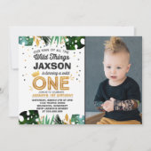 Wild Op een dag uitnodiging Wilde Dingen Verkomst (Voorkant)