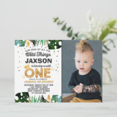 Wild Op een dag uitnodiging Wilde Dingen Verkomst (Staand voorkant)