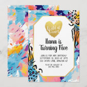  Wild op hart Verjaardag Kaart (Voorkant / Achterkant)