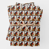 Wild op het hart - een Western pionnen Pony Inpakpapier Vel (In situ)