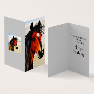 Wild op het hart - een Western pionnen Pony Kaart
