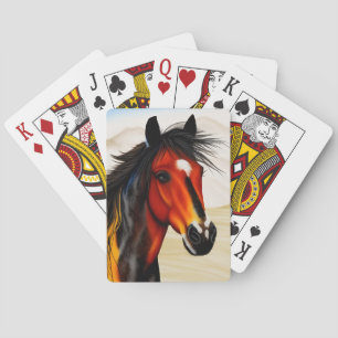 Wild op het hart - een Western pionnen Pony Pokerkaarten