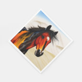 Wild op het hart - een Western pionnen Pony Servet (Hoek)